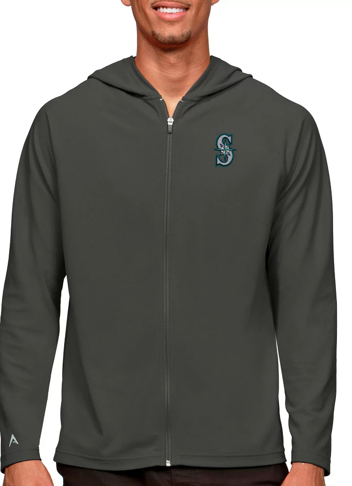 Antigua Men's Seattle Mariners Legacy Full Zip Hoodie