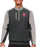 Antigua New York Mets Carbon Team Pullover