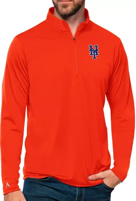 Antigua Men's New York Mets Tribute 1/4 Zip Pullover