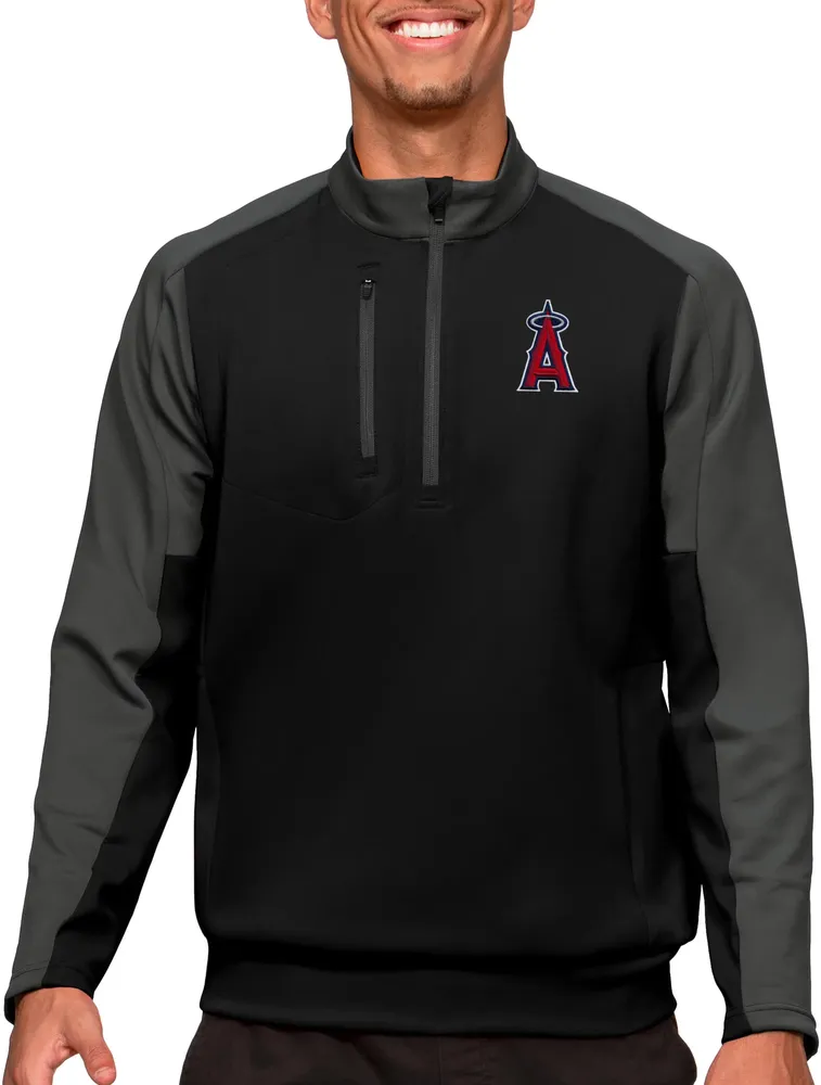 Antigua Los Angeles Angels Black Team Pullover