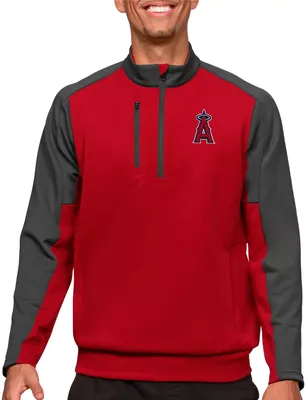 Antigua Los Angeles Angels Dark Red Team Pullover