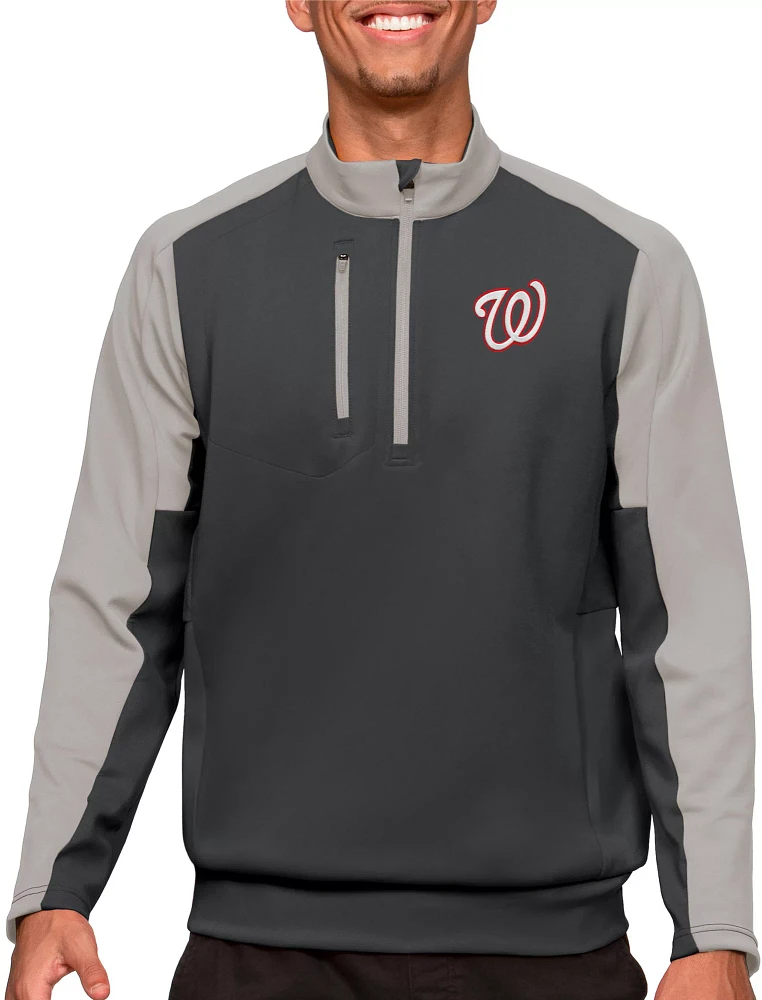 Antigua Washington Nationals Carbon Team Pullover