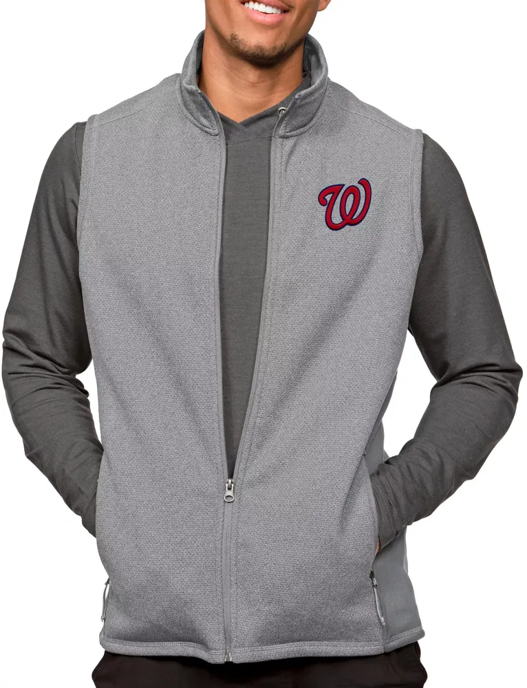 Antigua Men's Washington Nationals Gray Course Vest