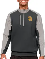 Antigua San Diego Padres Carbon Team Pullover