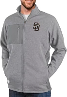 Antigua Men's San Diego Padres Gray Course Jacket