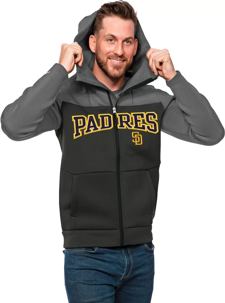 Antigua Men's San Diego Padres Gray Protect Jacket