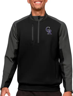 Antigua Colorado Rockies Black Team Pullover