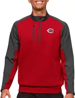 Antigua Cincinnati Reds Dark Red Team Pullover