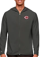 Antigua Men's Cincinnati Reds Legacy Full Zip Hoodie