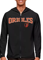 Antigua Men's Baltimore Orioles Black Legacy Full Zip Hoodie