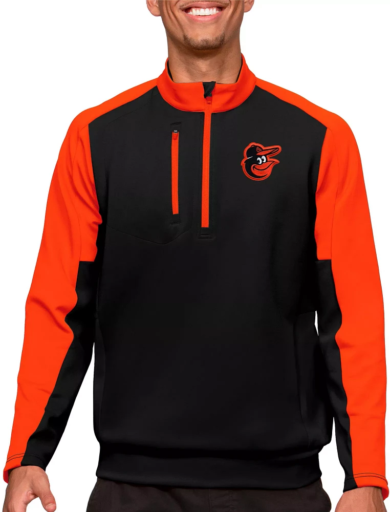 Antigua Baltimore Orioles Black Team Pullover