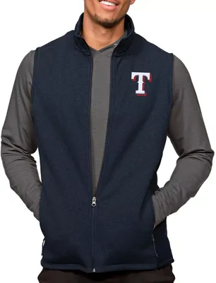 Antigua Men's Texas Rangers Navy Course Vest