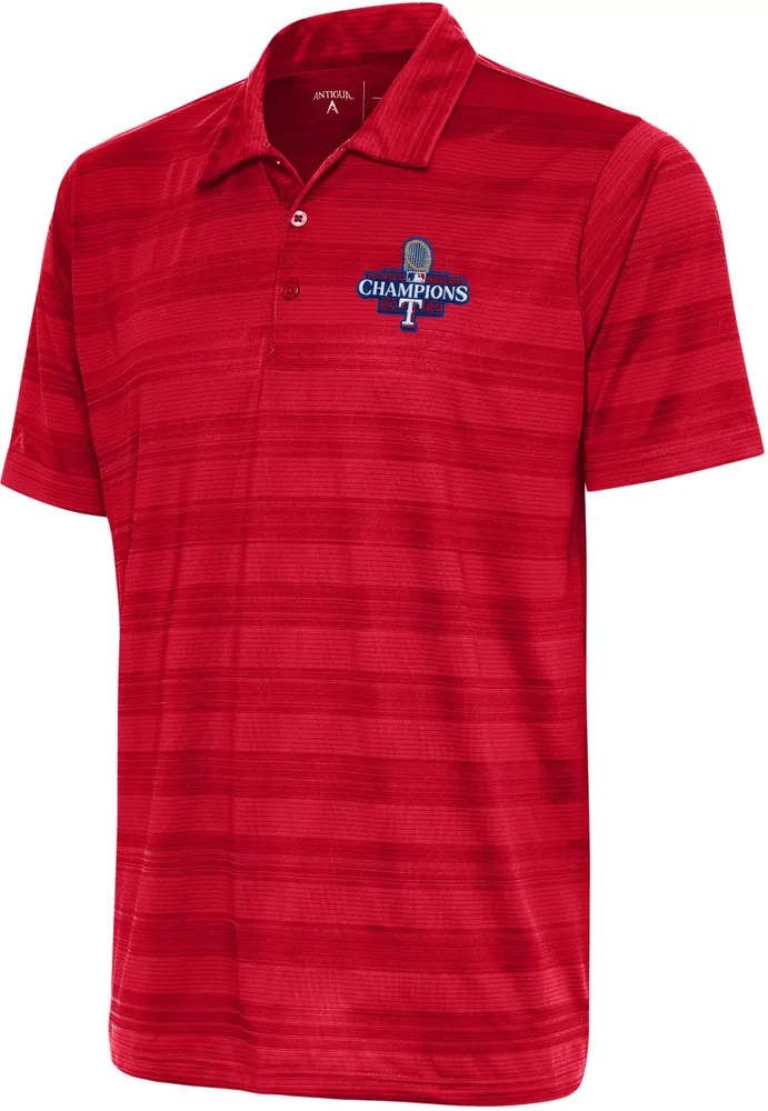 Antigua Men's 2023 World Series Champions Texas Rangers Compass Polo