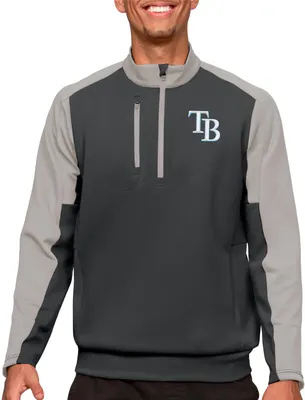 Antigua Tampa Bay Rays Carbon Team Pullover