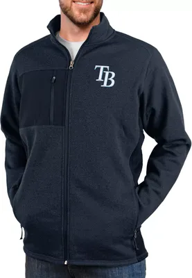 Antigua Men's Tampa Bay Rays Navy Course Jacket