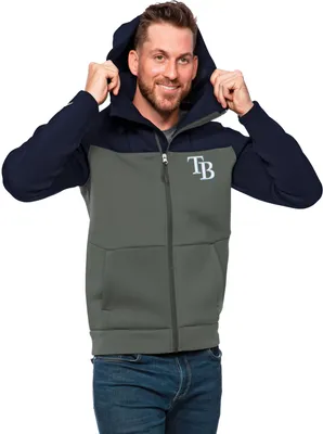 Antigua Men's Tampa Bay Rays Navy Protect Jacket