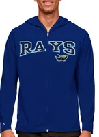 Antigua Men's Tampa Bay Rays Royal Legacy Full Zip Hoodie