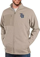 Antigua Men's Tampa Bay Rays Oatmeal Course Jacket