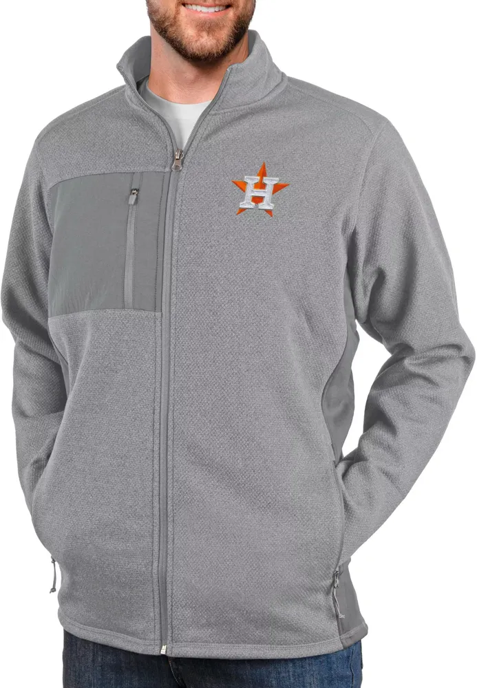 Antigua Men's Houston Astros Gray Course Jacket