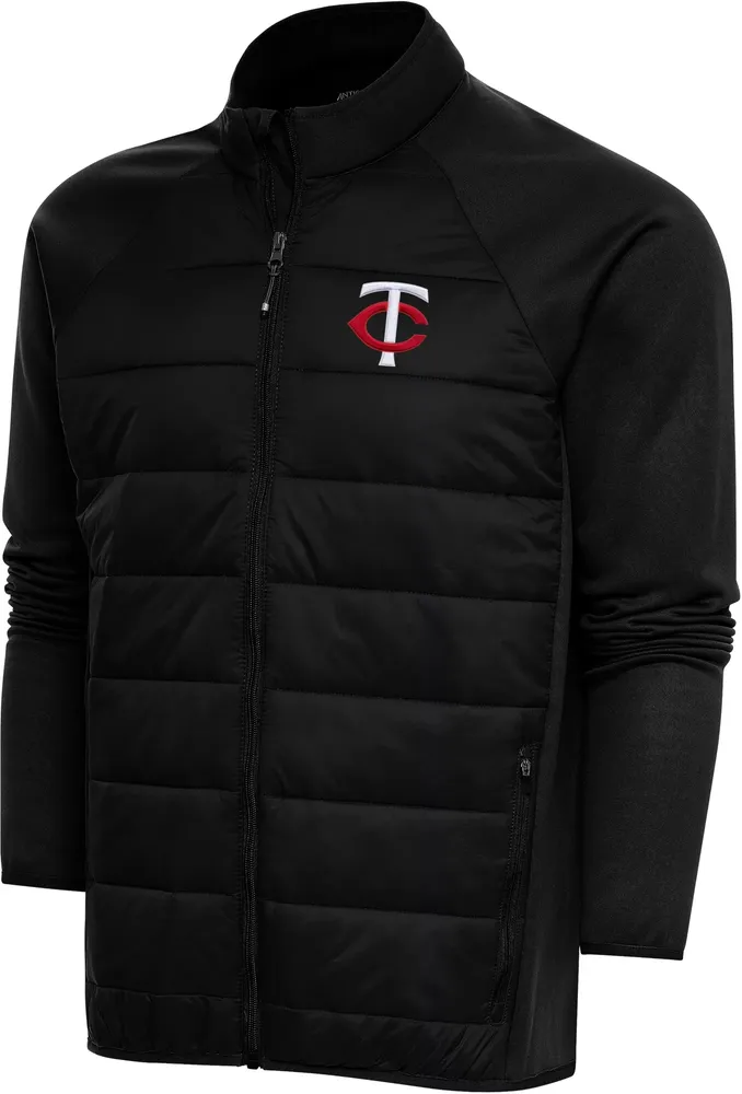 Antigua Men's Minnesota Twins Black Altitude Full Zip Jacket