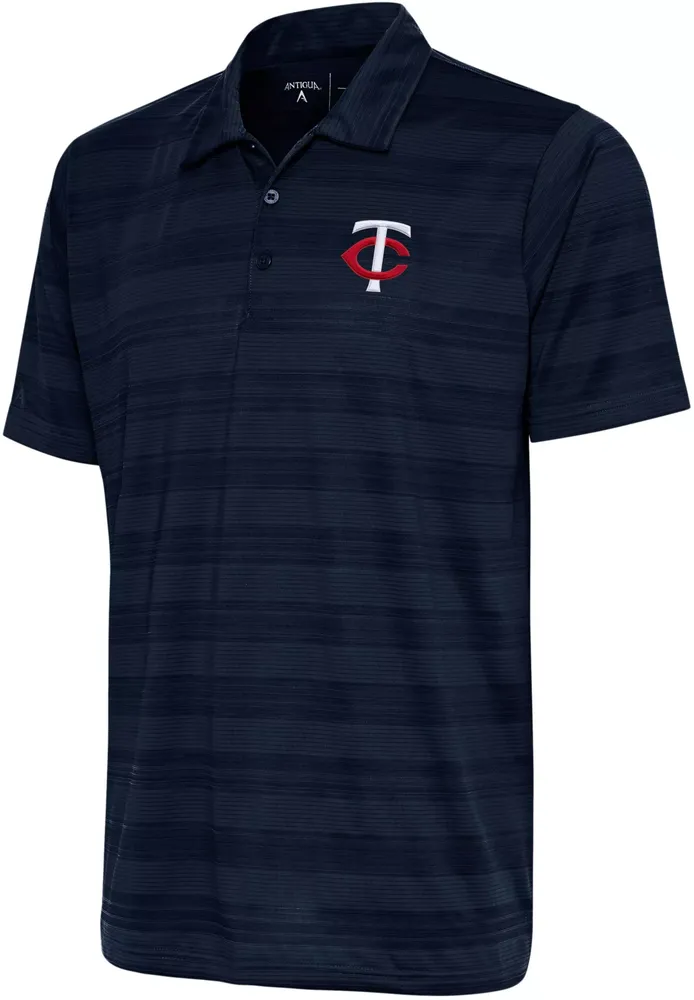 Antigua Men's Minnesota Twins Navy Compass Polo