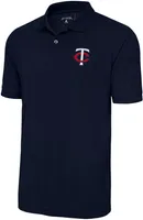 Antigua Men's Minnesota Twins Navy Legacy Pique Polo