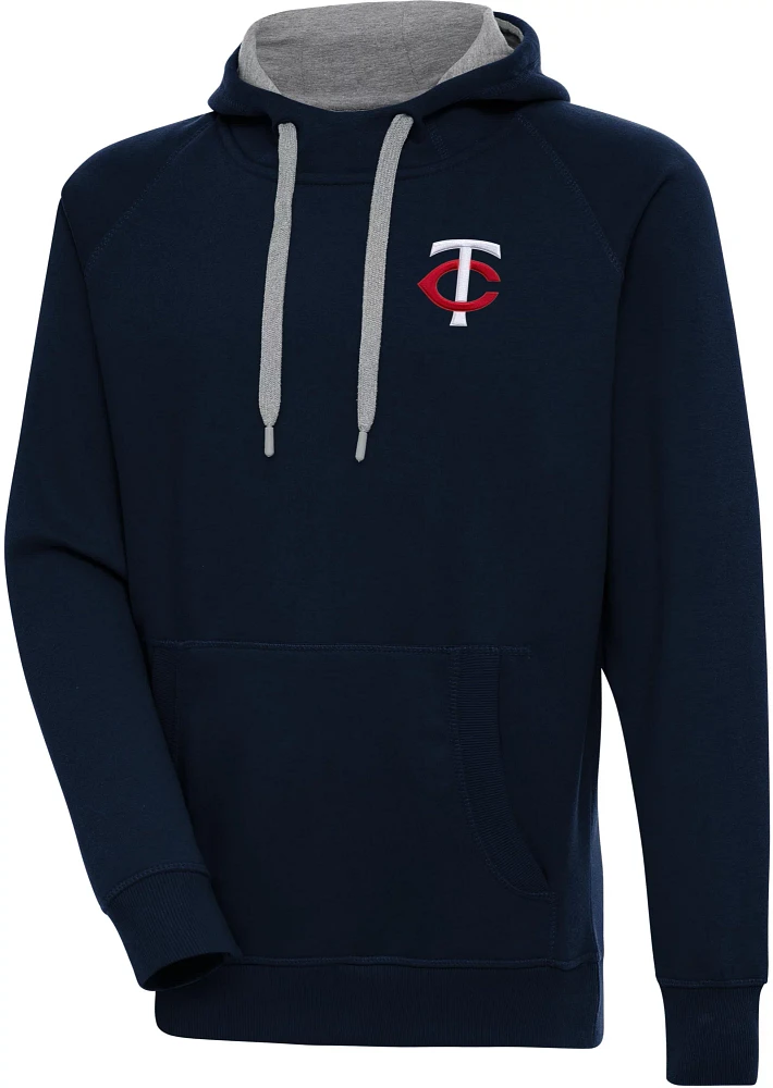 Antigua Men's Minnesota Twins Navy Victory Pullover Hoodie