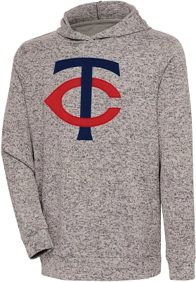 Antigua Men's Minnesota Twins Oatmeal Absolute Hoodie