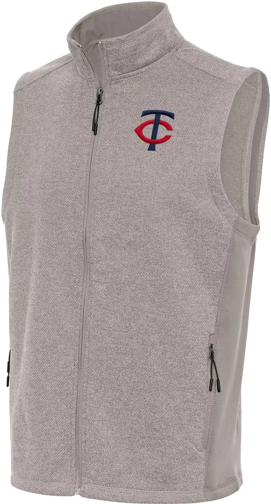 Antigua Men's Minnesota Twins Oatmeal Course Vest