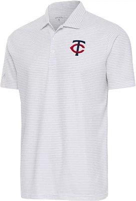 Antigua Men's Minnesota Twins White Esteem Polo