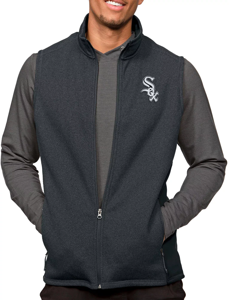 Antigua Men's Chicago White Sox Charcoal Course Vest