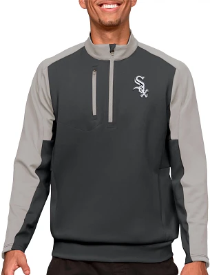 Antigua Chicago White Sox Carbon Team Pullover