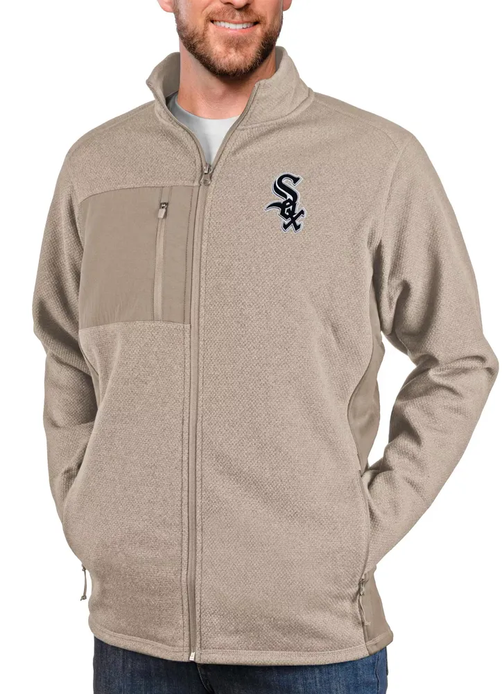 Antigua Men's Chicago White Sox Oatmeal Course Jacket