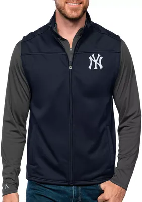 Antigua Men's New York Yankees Navy Links Golf Vest