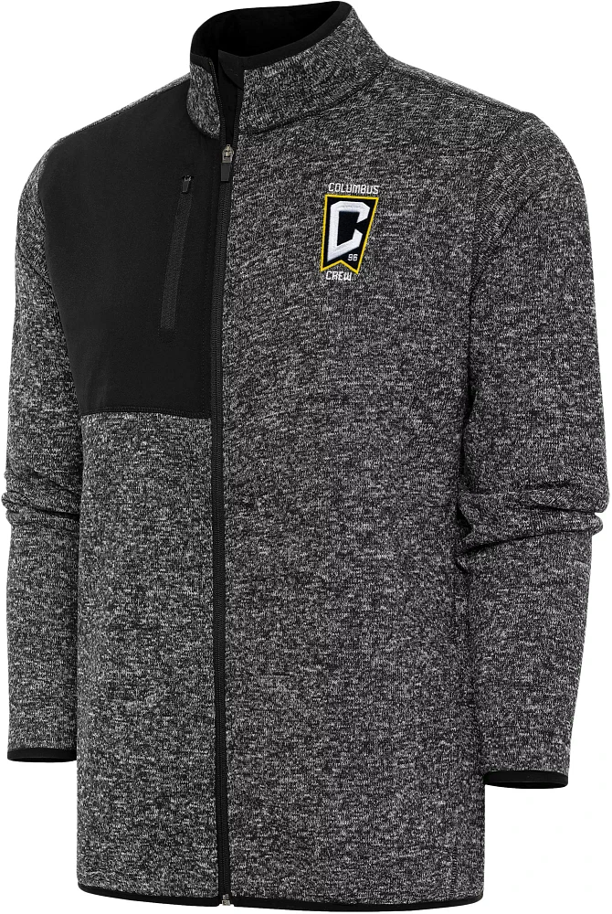 Antigua Adult Columbus Crew 2023 Fortune Black Full-Zip Jacket