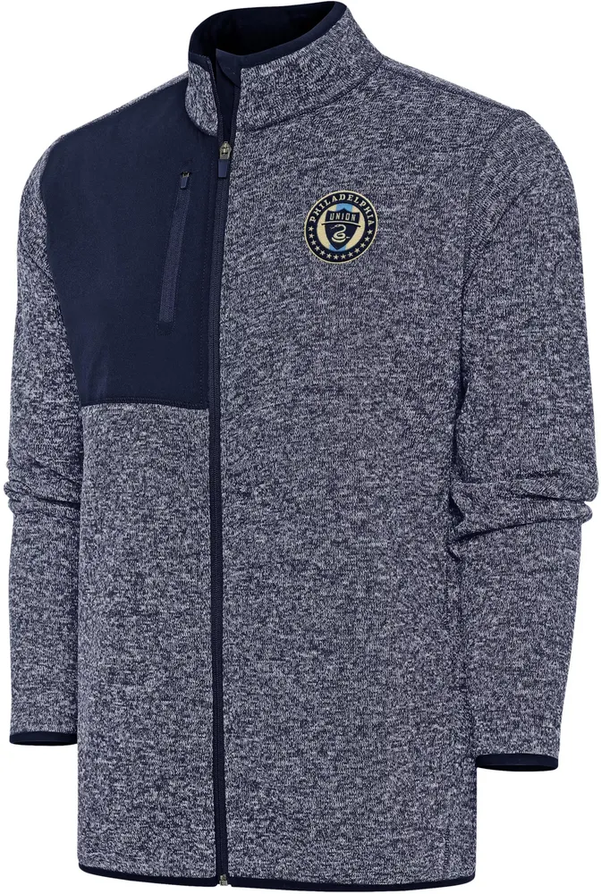 Antigua Adult Philadelphia Union 2023 Fortune Navy Full-Zip Jacket