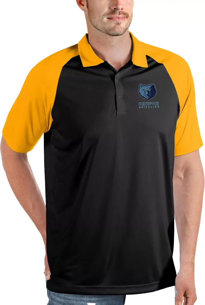 Antigua Men's Memphis Grizzlies Nova Gold Polo