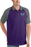 Antigua Men's Charlotte Hornets Nova Polo