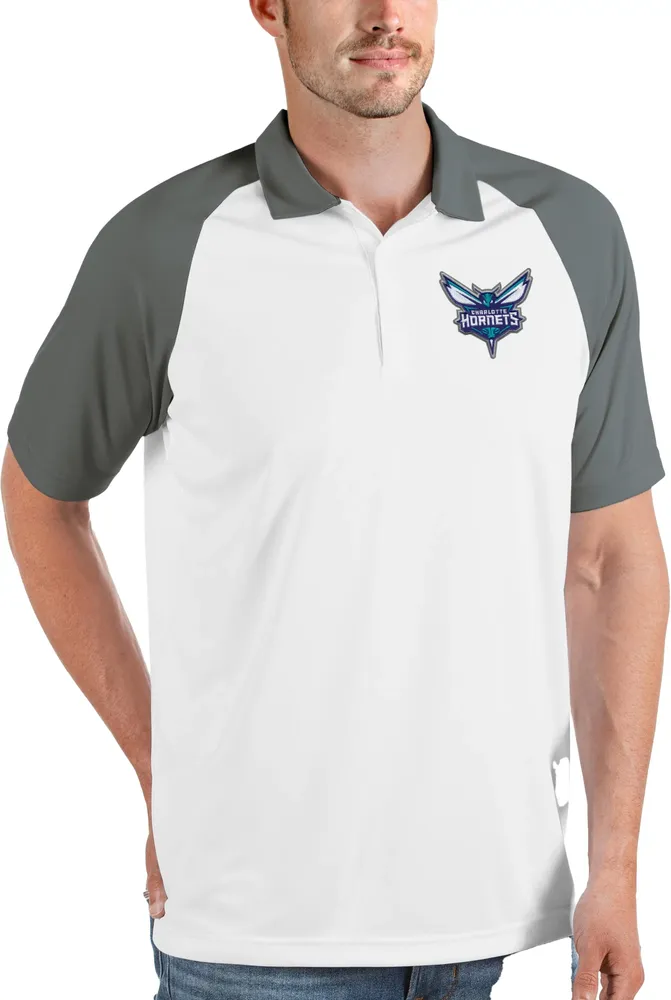 Antigua Men's Charlotte Hornets Nova Polo