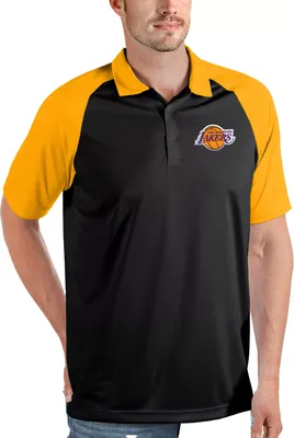 Antigua Men's Los Angeles Lakers Nova Gold Polo