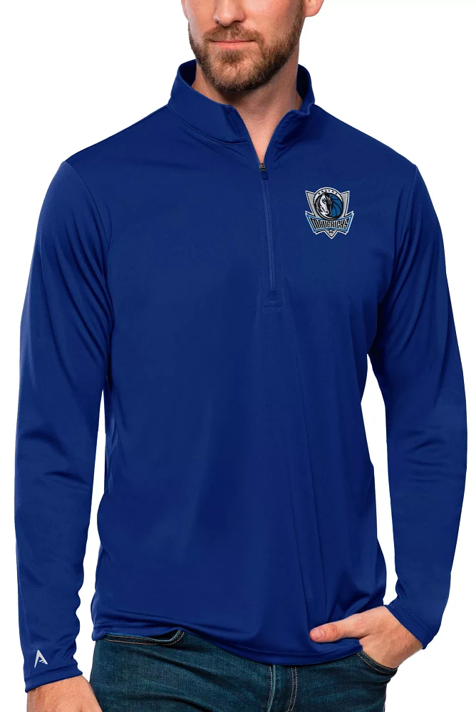 Antigua Men's Dallas Mavericks Tribute Royal Pullover Sweater