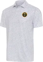 Antigua Men's Denver Nuggets White Motion Polo