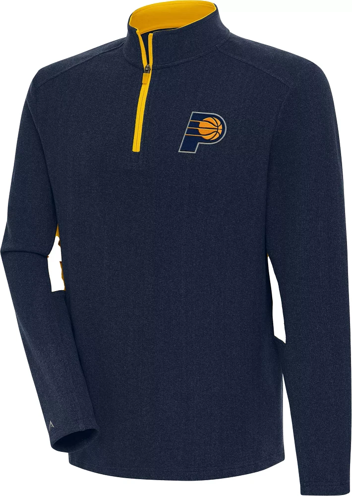 Antigua Men's Indiana Pacers Phenom 1/4 Zip Navy Sweater