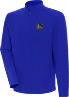 Antigua Men's Golden State Warriors Phenom 1/4 Zip Royal Sweater