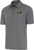 Antigua Men's Colorado Buffaloes Black Heather Par 3 Polo