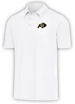 Antigua Men's Colorado Buffaloes White Par 3 Polo