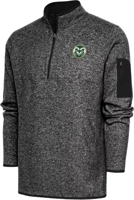 Antigua Men's Colorado State Rams Black Fortune 1/4 Zip