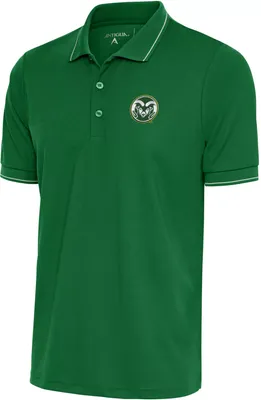 Antigua Men's Colorado State Rams Green Affluent Polo