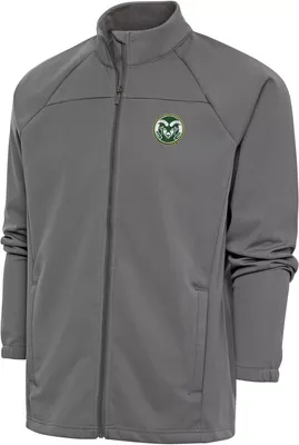 Antigua Men's Colorado State Rams Grey Links Full-Zip Golf Jacket