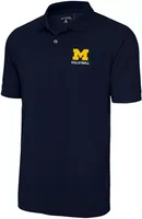 Antigua Men's Michigan Wolverines Volleyball Navy Legacy Polo